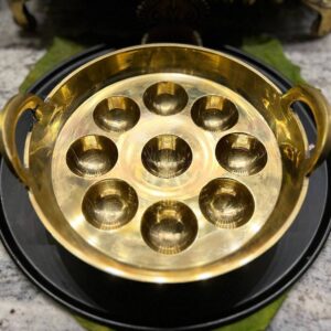 9 Pit Bronze Paniyaram Pan